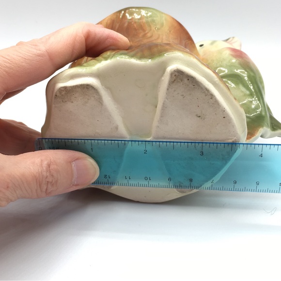 Vintage Parrot/Bird on a Tree Stump Ceramic Planter Vase - Picture 10 of 10